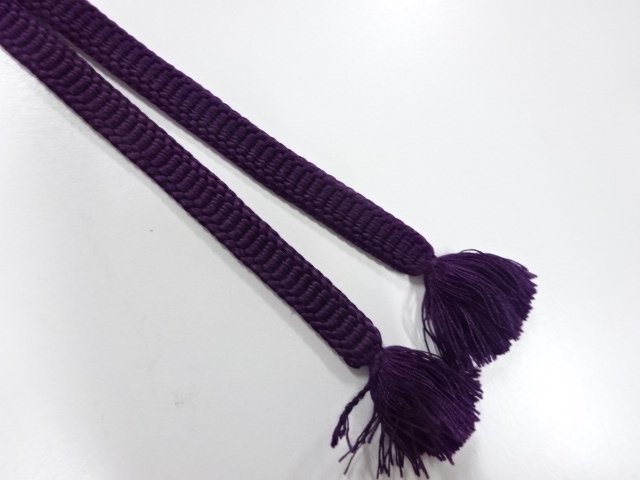  アンティーク　正絹　帯留め用　手組三分紐